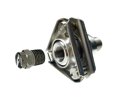 PNR ZRP metal swivel joint, flanged design for spray nozzles.